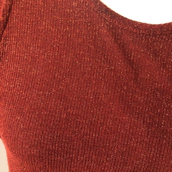Madewell Ribbed Metallic Knit Top EUC - Picture 4 of 8